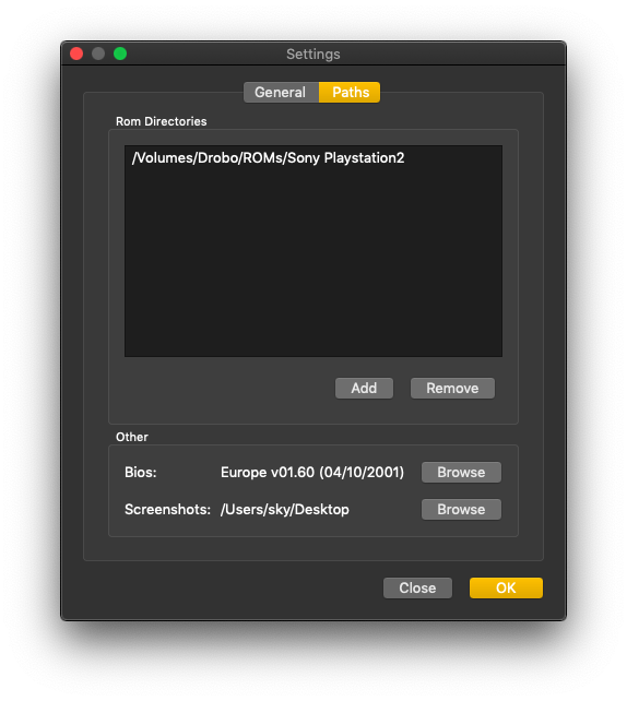 Préférences des chemins dans Dobiestation