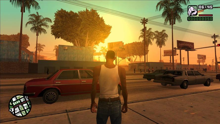 Screenshot de GTA San Andreas dans Xemu