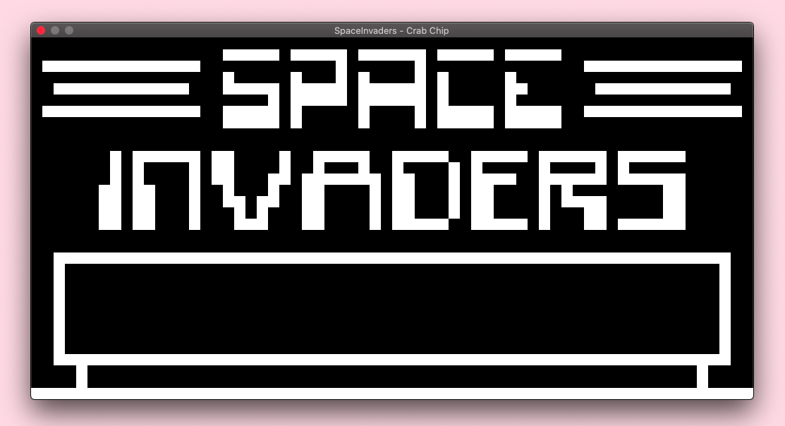 Space Invaders dans Crab Chip