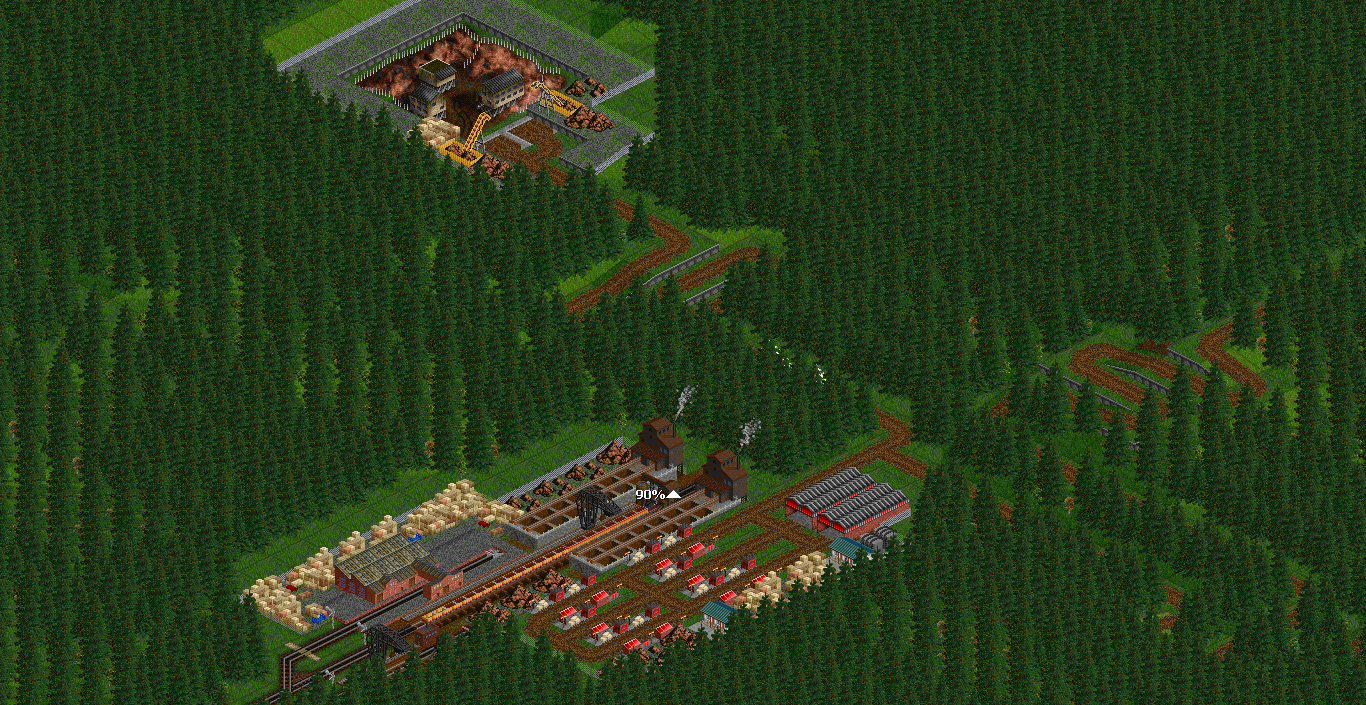 Matières premières dans OpenTTD