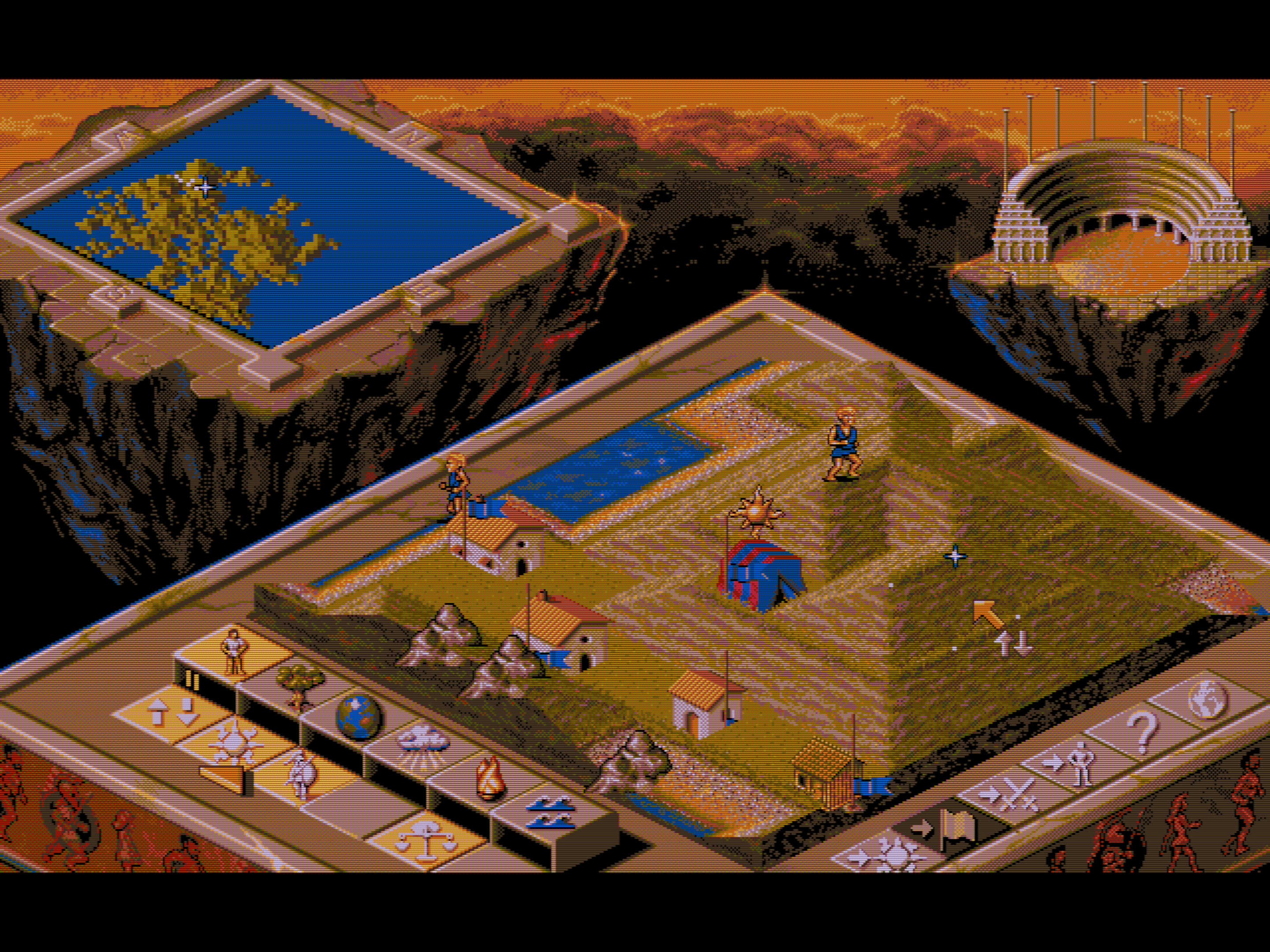 Populous II dans DOSBox Staging