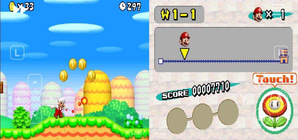 Super Mario Bros. dans Noods (DS)