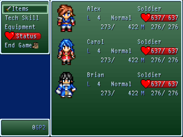 Screenshot d'EasyRPG