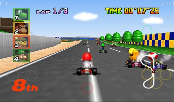 Mario Kart 64 dans Mupen64Plus
