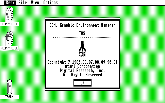 Le TOS 2.06 de l'Atari ST dans PCE