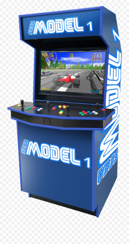 Photo de la borne model 1 de Sega qui fait tourner Virtua Racing