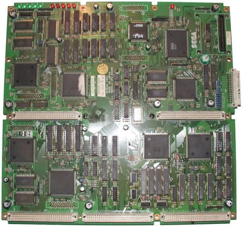 Photo du PCB de la borne model 2 de Sega