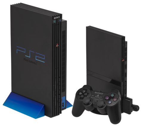 Photo de la PS2 et PS2 Slim